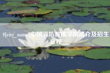 澳门中国消防救援学院简介及招生章程