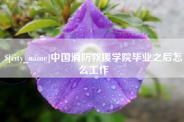 澳门中国消防救援学院毕业之后怎么工作