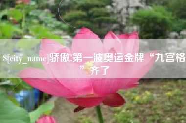 澳门骄傲!第一波奥运金牌“九宫格”齐了