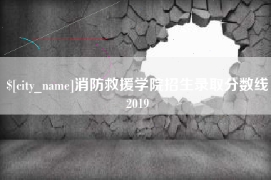 澳门消防救援学院招生录取分数线2019