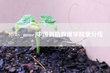 澳门中国消防救援学院录分线