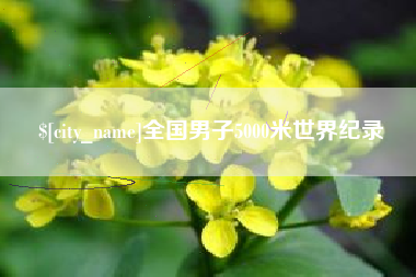 澳门全国男子5000米世界纪录