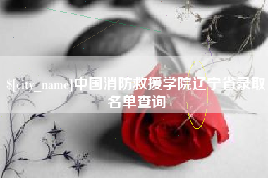 澳门中国消防救援学院辽宁省录取名单查询