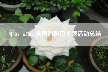 澳门全国消防日主题活动总结