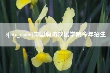 澳门中国消防救援学院今年招生