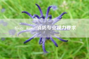 澳门消防专业视力要求