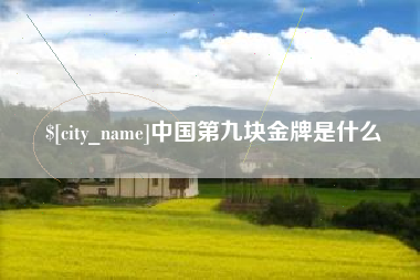 澳门中国第九块金牌是什么