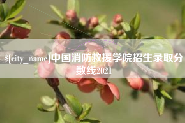 澳门中国消防救援学院招生录取分数线2021