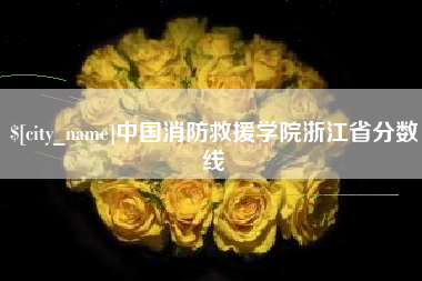 澳门中国消防救援学院浙江省分数线