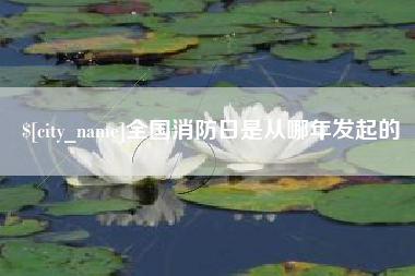 澳门全国消防日是从哪年发起的