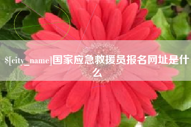 澳门国家应急救援员报名网址是什么