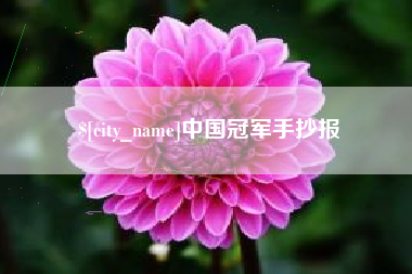 澳门中国冠军手抄报