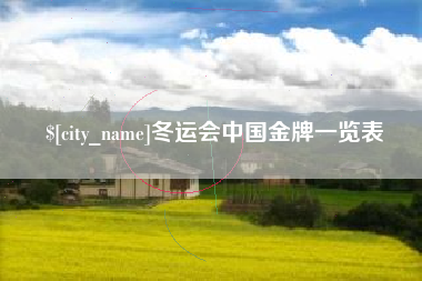 澳门冬运会中国金牌一览表
