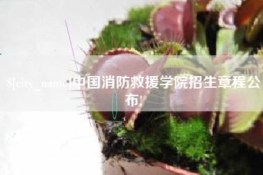 澳门中国消防救援学院招生章程公布!